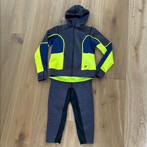 Roxy Gray and Neon Yellow wetsuit set
